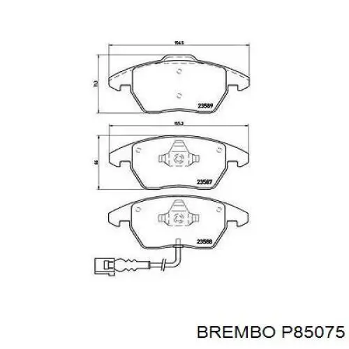 Pastillas de freno delanteras Seat Leon 2 1P1