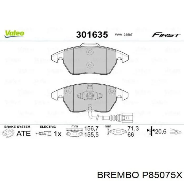 Pastillas de freno delanteras Seat Leon 2 1P1