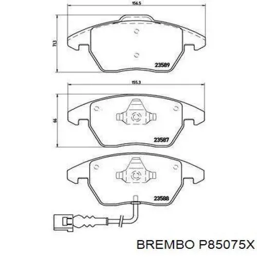 Pastillas de freno delanteras Seat Leon 2 1P1