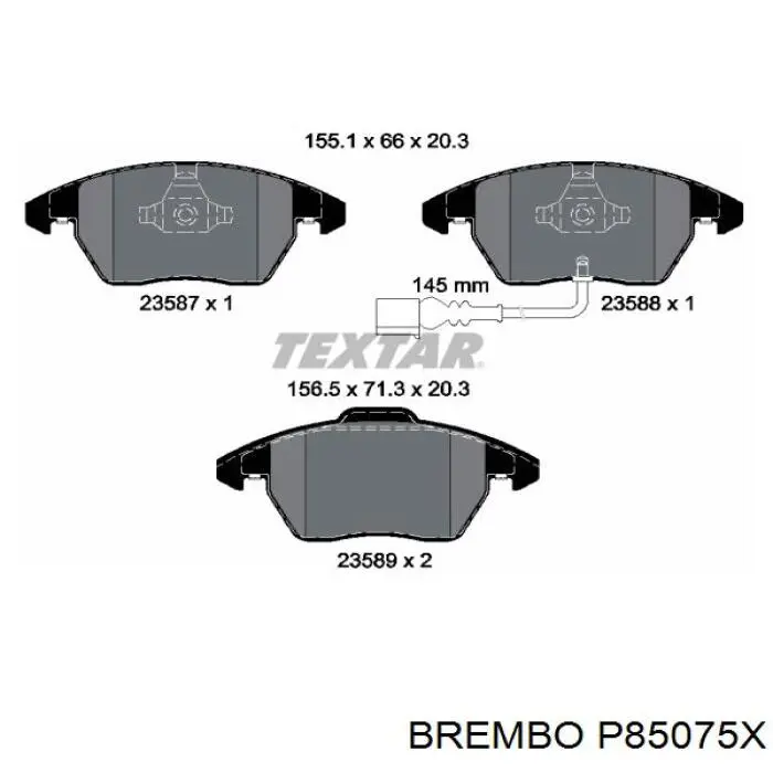 Pastillas de freno delanteras Seat Leon 2 1P1