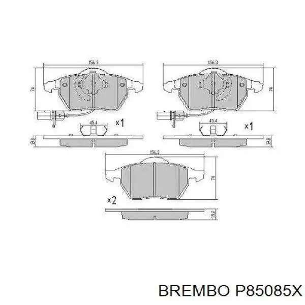 Pastillas de freno delanteras Audi A6 4F2