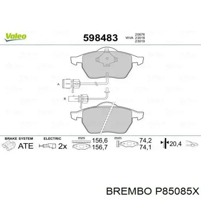 Pastillas de freno delanteras Audi A6 4F2