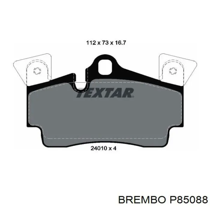 Comprar P85088 Brembo Pastillas de freno traseras