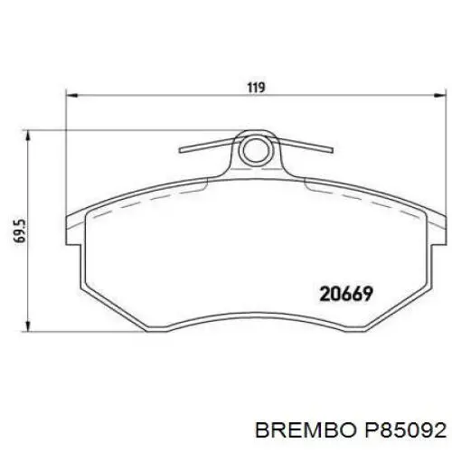 Pastillas de freno delanteras Seat Toledo 1 1L