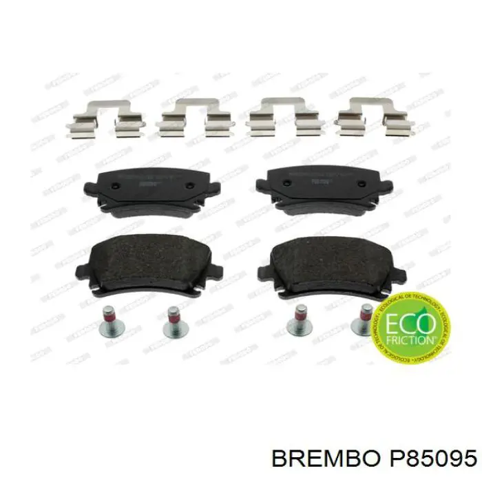 Comprar P85095 Brembo Pastillas de freno traseras