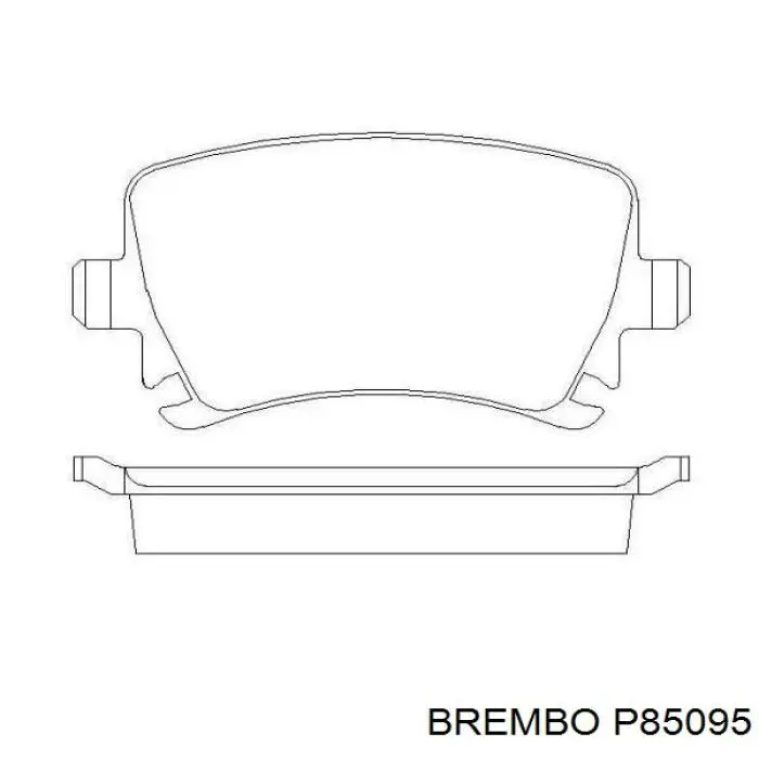 Pastillas de freno traseras P85095 Brembo