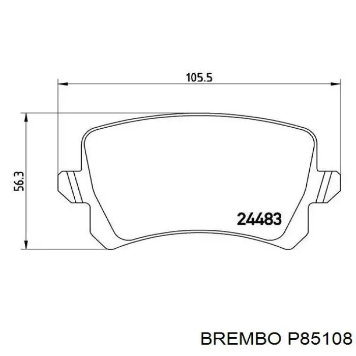 P85108 Brembo pastillas de freno traseras