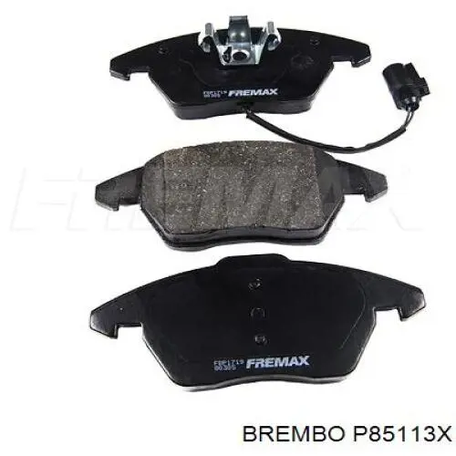 P85113X Brembo Pastillas delanteras