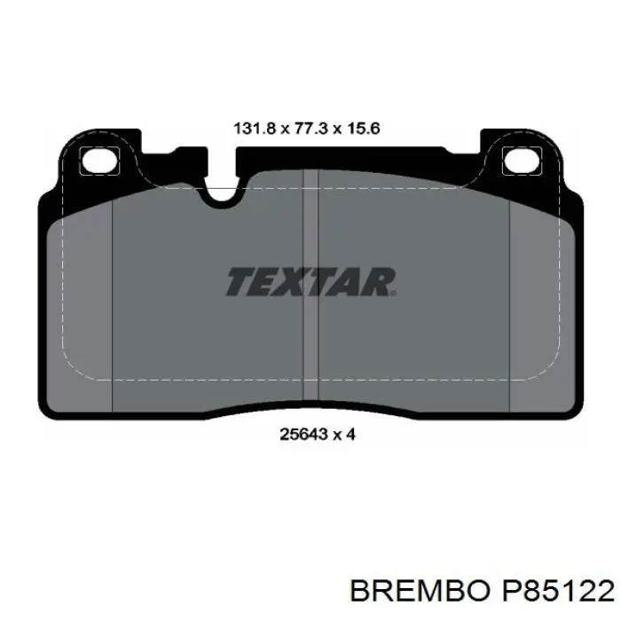 P85122 Brembo pastillas de freno delanteras