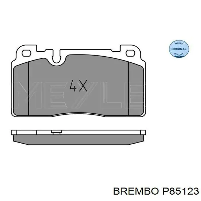 Pastillas de freno delanteras Brembo P85123