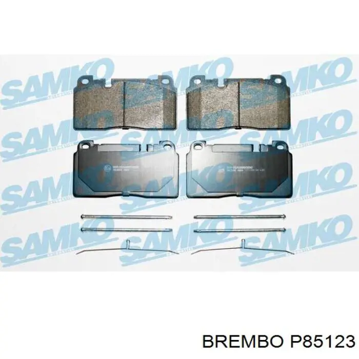 P85123 Brembo Pastillas delanteras