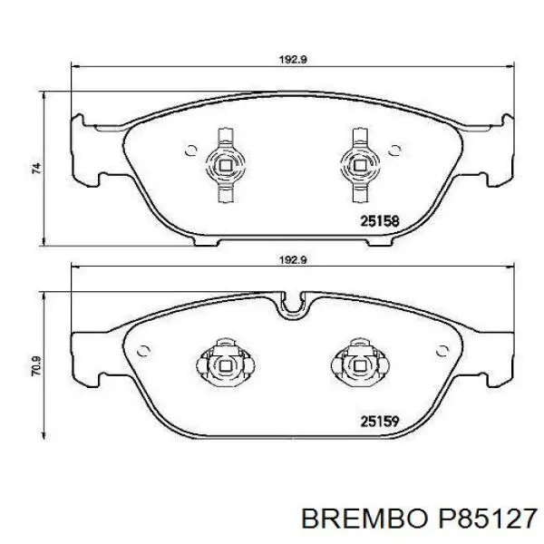 Pastillas freno delanteras Brembo P85127 precio, desde 56,59 EUR
