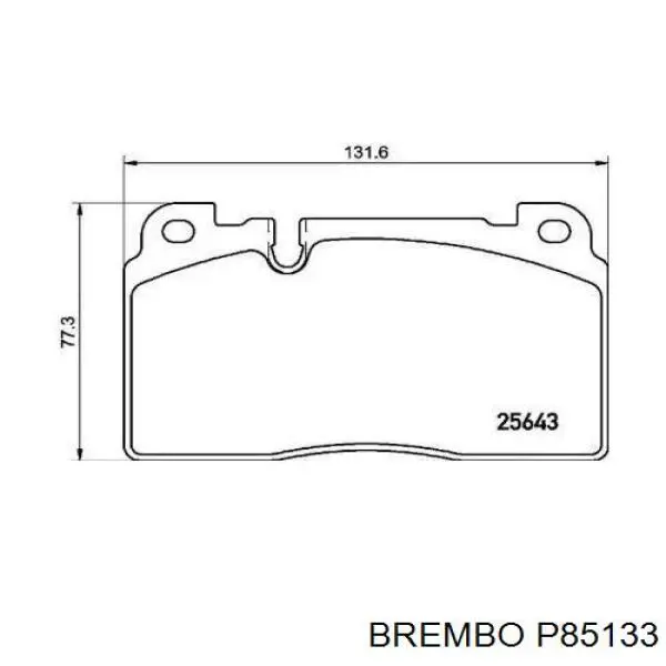 Comprar P85133 Brembo Pastillas delanteras de freno