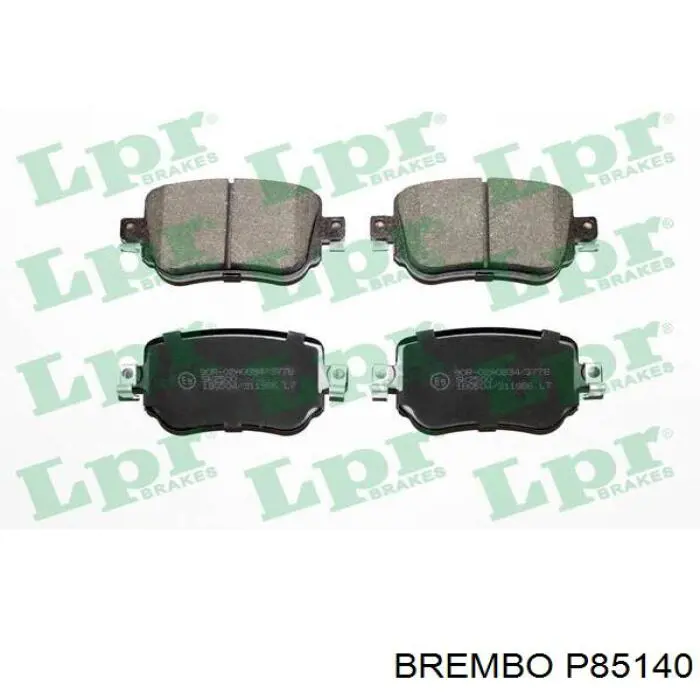 Pastillas de freno traseras P85140 Brembo