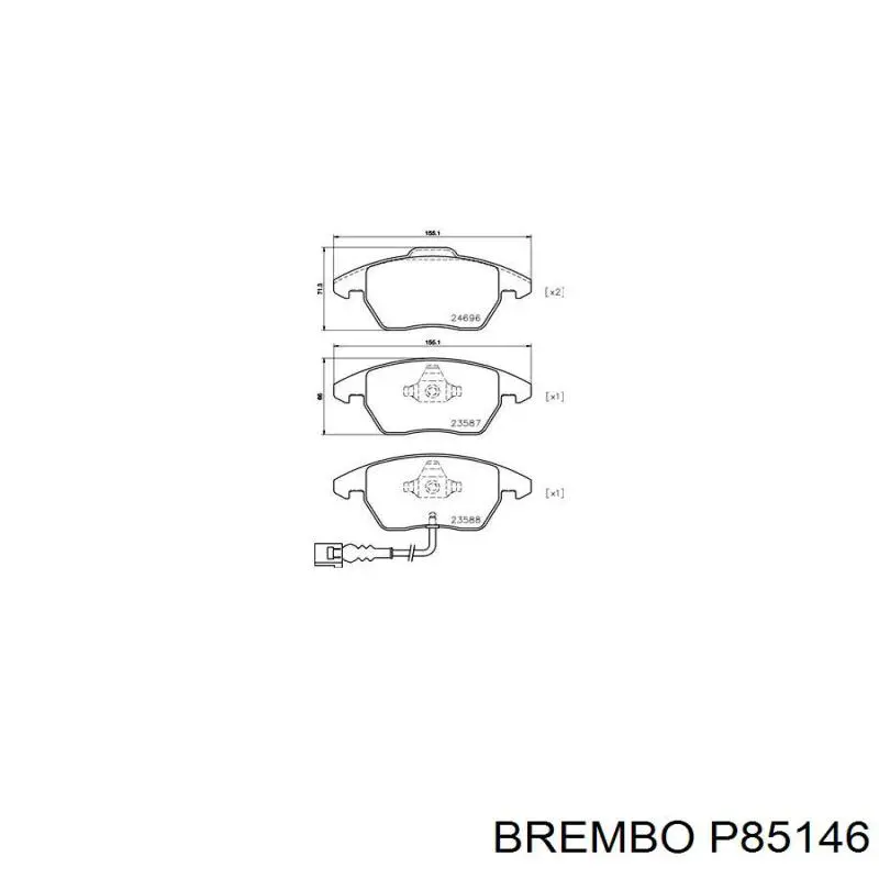 Pastillas de freno delanteras Seat Leon 2 1P1