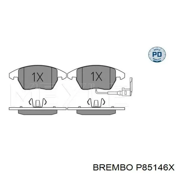 Pastillas de freno delanteras Seat Leon 2 1P1