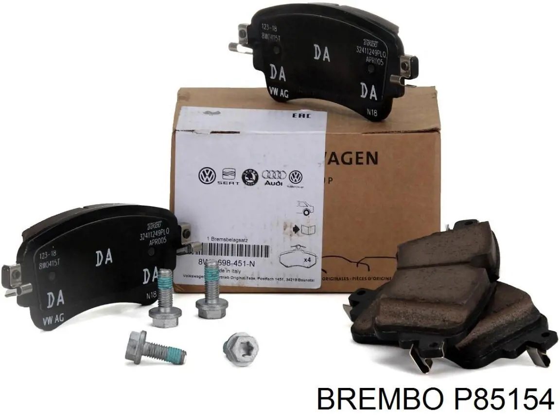 Pastillas de freno traseras P85154 Brembo