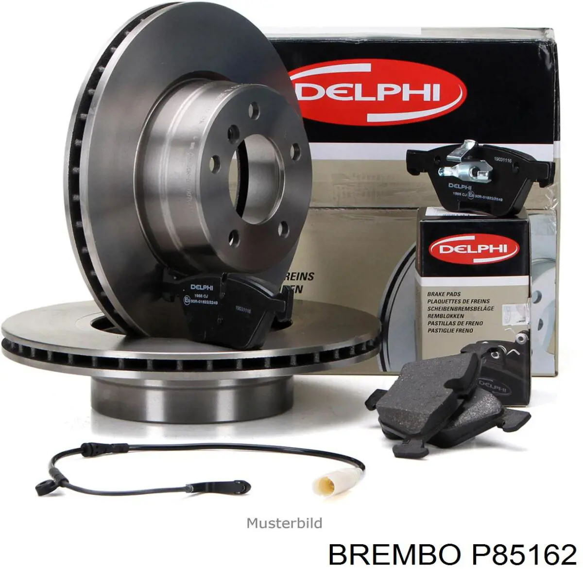 P85162 Brembo pastillas de freno traseras