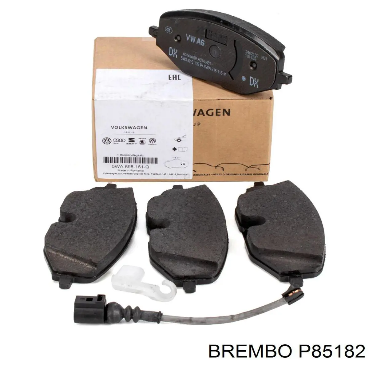 P 85 182 Brembo pastillas de freno delanteras