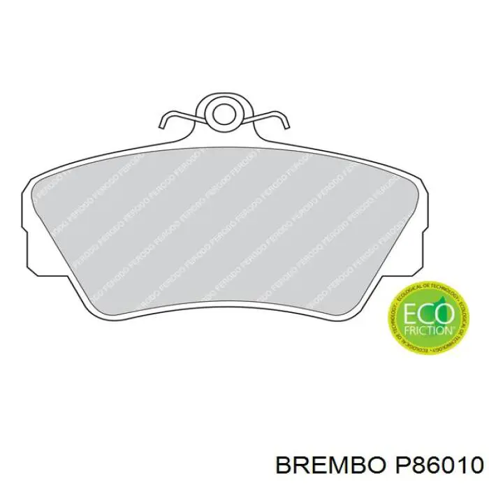 Pastillas de freno P86010 Brembo