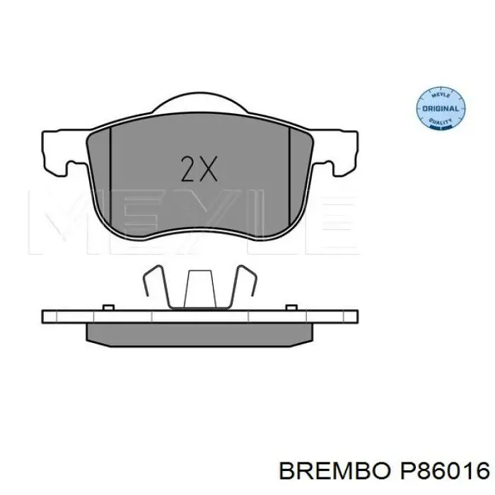Pastillas de freno P86016 Brembo