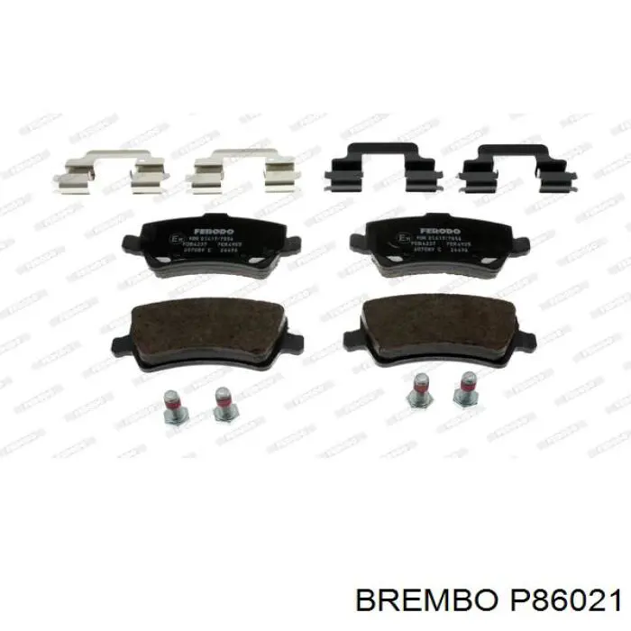 P86021 Brembo pastillas de freno traseras