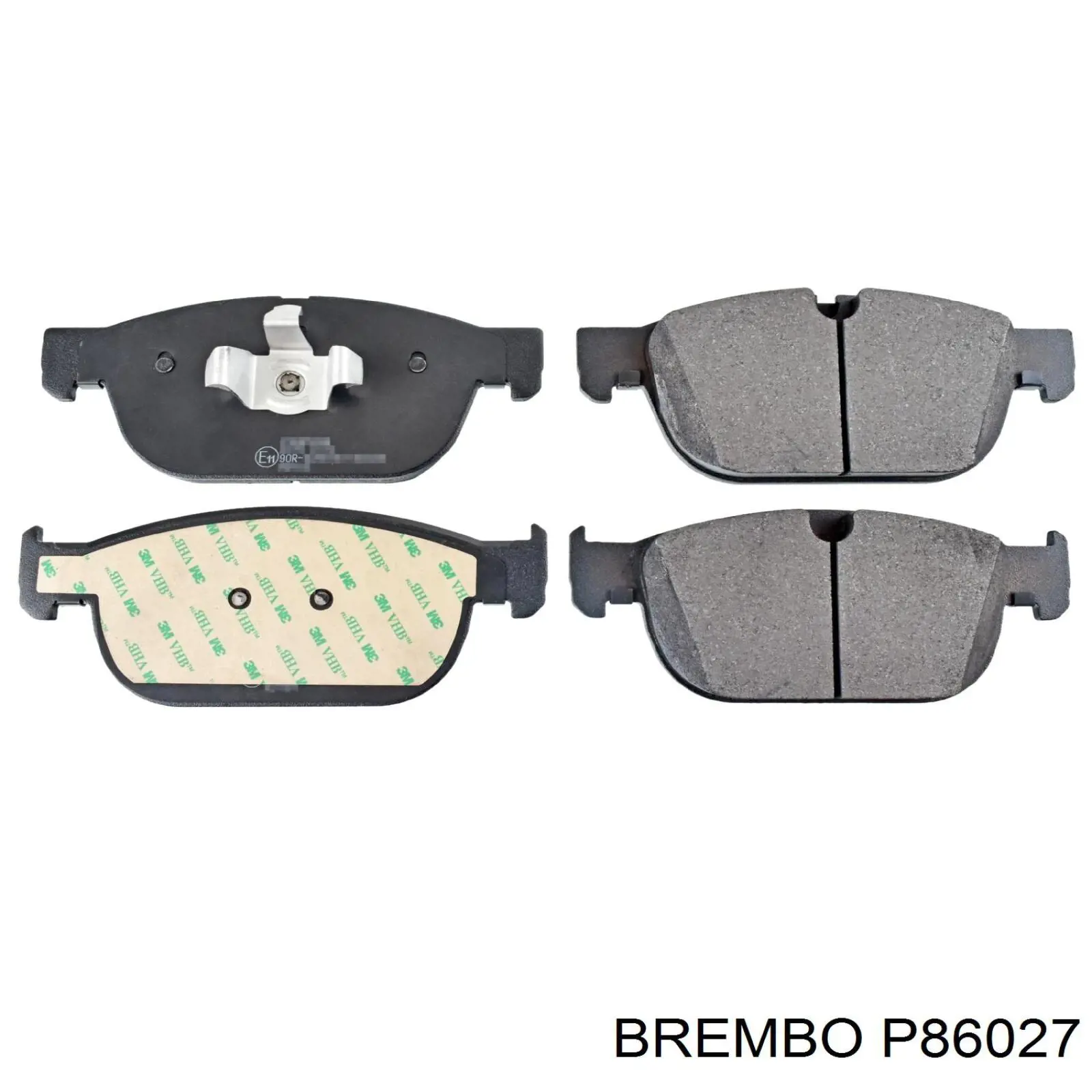 P86027 Brembo pastillas de freno delanteras