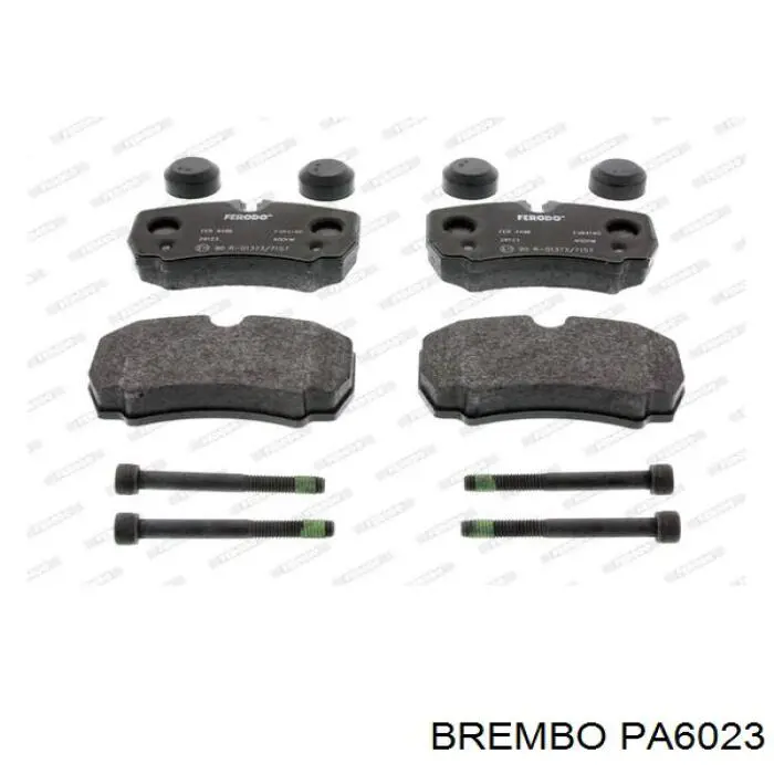 Pastillas de freno traseras PA6023 Brembo