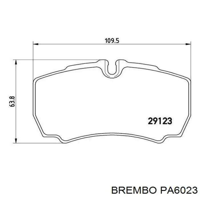 P A6 023 Brembo pastillas de freno traseras