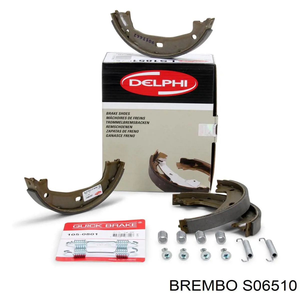 Comprar S06510 Brembo Juego de zapatas de frenos, freno de estacionamiento