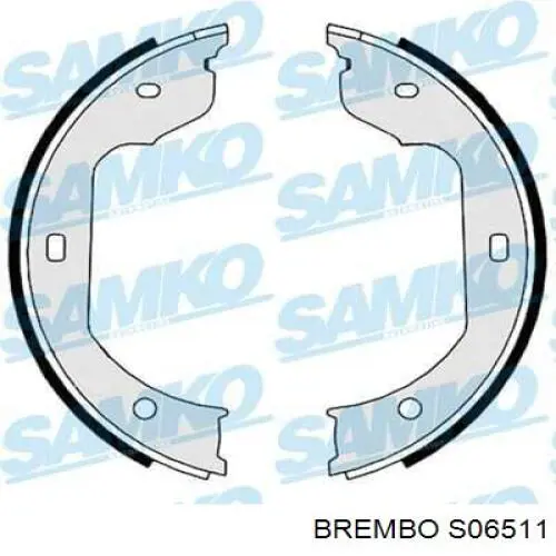 Juego de zapatas de frenos, freno de estacionamiento BMW 5 E39