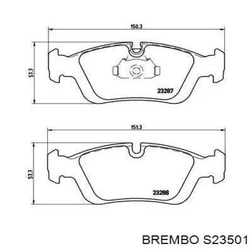 Zapatas de freno S23501 Brembo