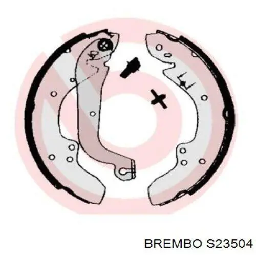 Mâchoires De Frein Brembo S23504 - Pour Frein à Tambour, Largeur 57 Mm, Diamètre 254 Mm, Système TRW