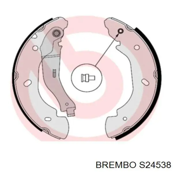 S24538 Brembo zapatas de frenos de tambor traseras