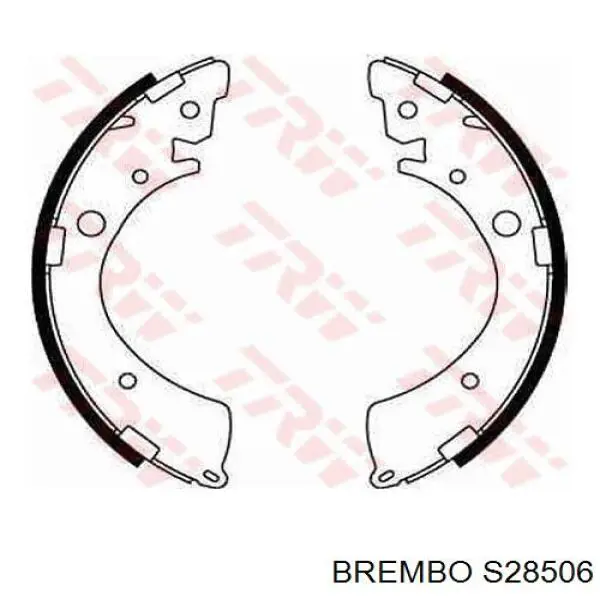 S28506 Brembo zapatas de frenos de tambor traseras