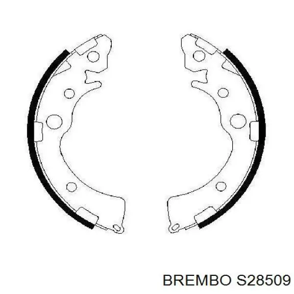 S 28 509 Brembo zapatas de frenos de tambor traseras