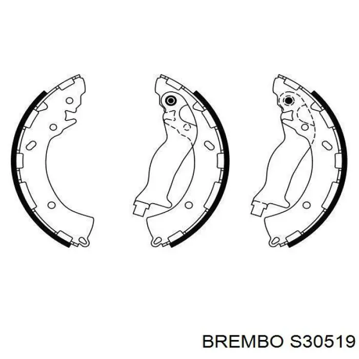 Zapatas de freno de tambor traseras Brembo S30519 precio, desde 33,77 EUR