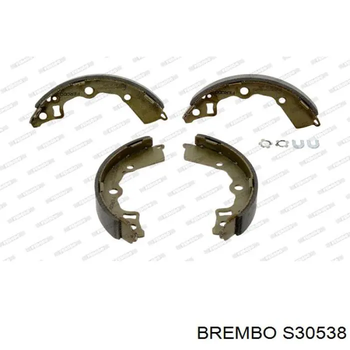 S30538 Brembo zapatas de frenos de tambor traseras