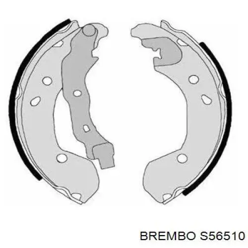 S56510 Brembo Zapatas de freno de tambor traseras
