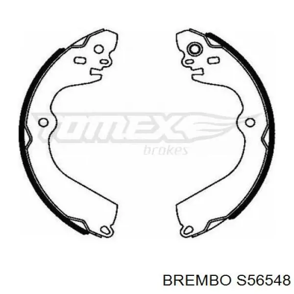 S56548 Brembo zapatas de frenos de tambor traseras