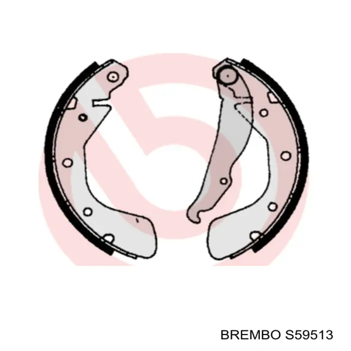 Zapatas de freno traseras Brembo S59513