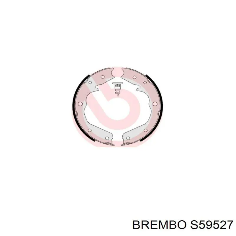 S 59 527 Brembo juego de zapatas de frenos, freno de estacionamiento