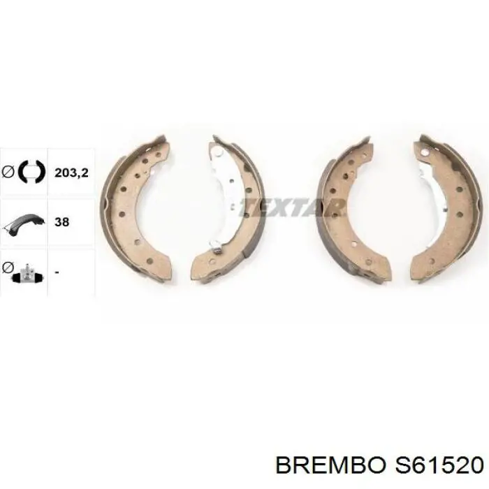Zapatas de freno S61520 Brembo