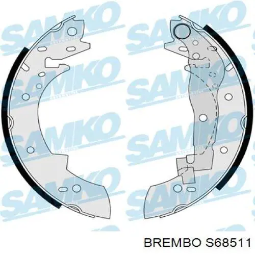 Zapatas de freno traseras Brembo S68511