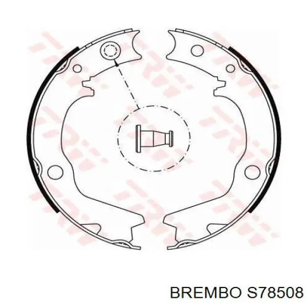 Comprar S78508 Brembo Juego de zapatas de frenos, freno de estacionamiento