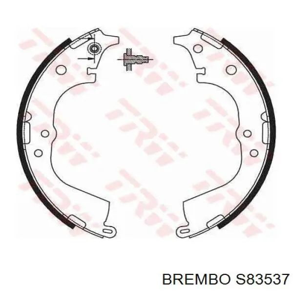 S 83 537 Brembo zapatas de frenos de tambor traseras