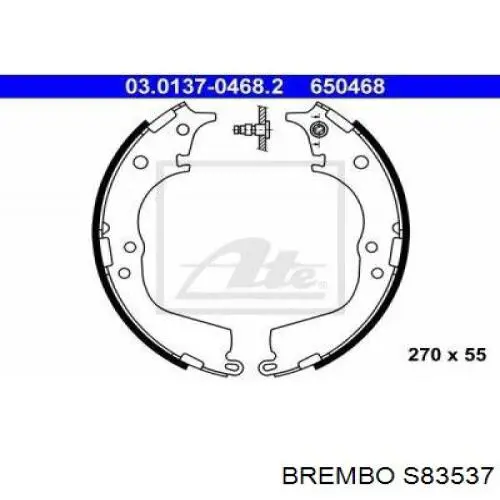 Zapatas de freno S83537 Brembo