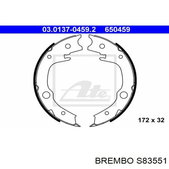 Juego de zapatas de frenos, freno de estacionamiento Toyota Corolla E12
