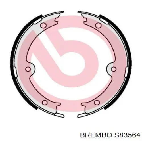 S83564 Brembo juego de zapatas de frenos, freno de estacionamiento