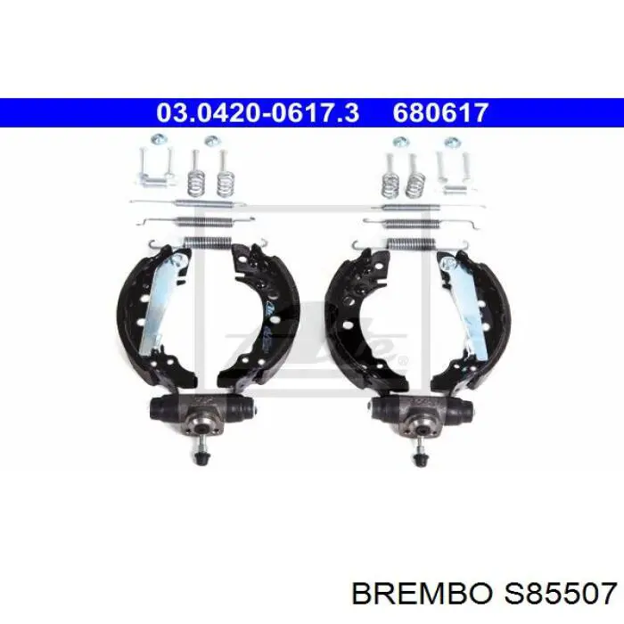 Zapatas de freno traseras Brembo S85507
